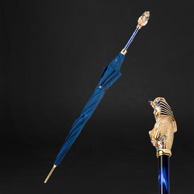 Blue and Gold Tutankhamon Umbrella