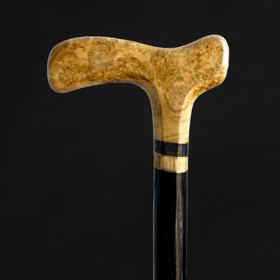 Exotic wood walking cane