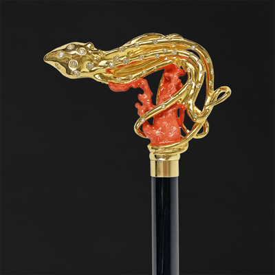 Walking sticks with decorative accents