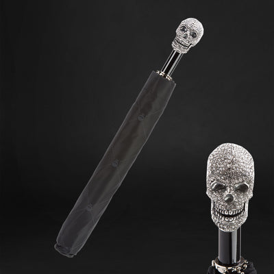 Skull-crafted design bold statement umbrella