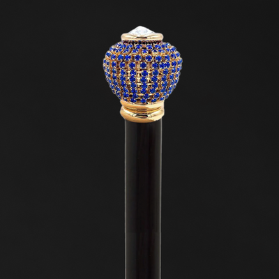 Walking  canes with gemstone handles