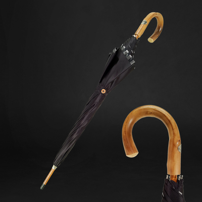 Classical Double Cloth Men's Umbrella - Blue Striped Design