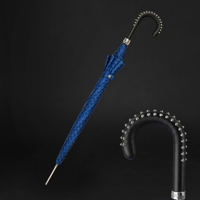 Blue Umbrella with Textured Scales 