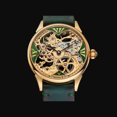 Handmade Skeleton Watch – Elegant Groomsmen Timepiece