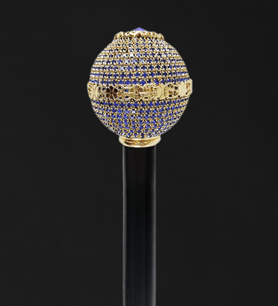 Luxurious Jeweled Walking Stick for Men