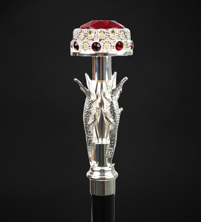 Limited Edition Handmade Crocodile Handle Walking Stick