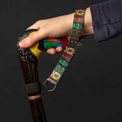 Ethnic-Style Nylon Wrist Strap for Walking Cane Stick