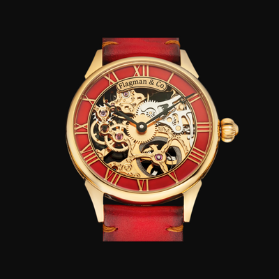 Handmade Skeleton Watch – Elegant Timepiece for Special Occasions