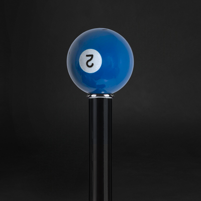 Luxury Blue Billiard Pool Ball Walking Cane – Elegant Knob Handle