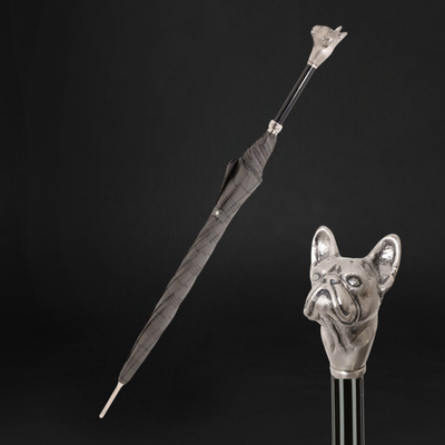 Check Pattern Umbrella – Aluminum Handle, Handmade in Italy