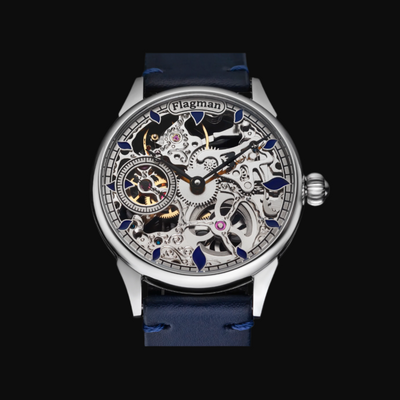 Fashionable Men's Steampunk Skeleton Mechanical Watch