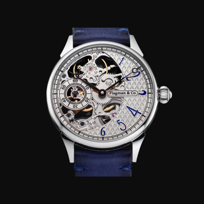 Handmade Steampunk Skeleton Watch – Unique Mechanical Timepiece