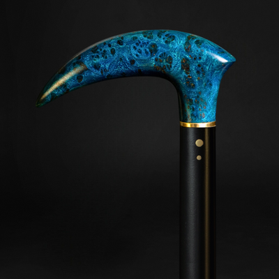 Exotic Burl Wood Walking Cane – Fashionable Artisan Stick