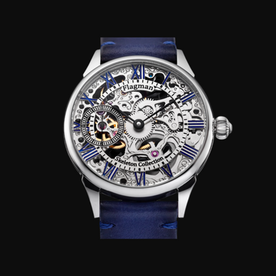 Handmade Steampunk Skeleton Mechanical Watch – Men's Timepiece