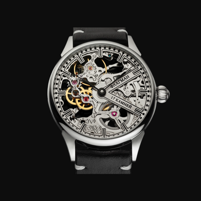 Handmade Steampunk Skeleton Mechanical Watch – Custom Men's Timepiece