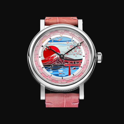 Handmade Mechanical Watch – Tokyo Art Deco Cities Unisex Timepiece