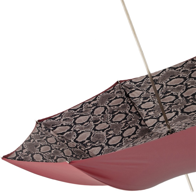 Designer High-Quality Python Interior Brown Umbrella with Leather ...