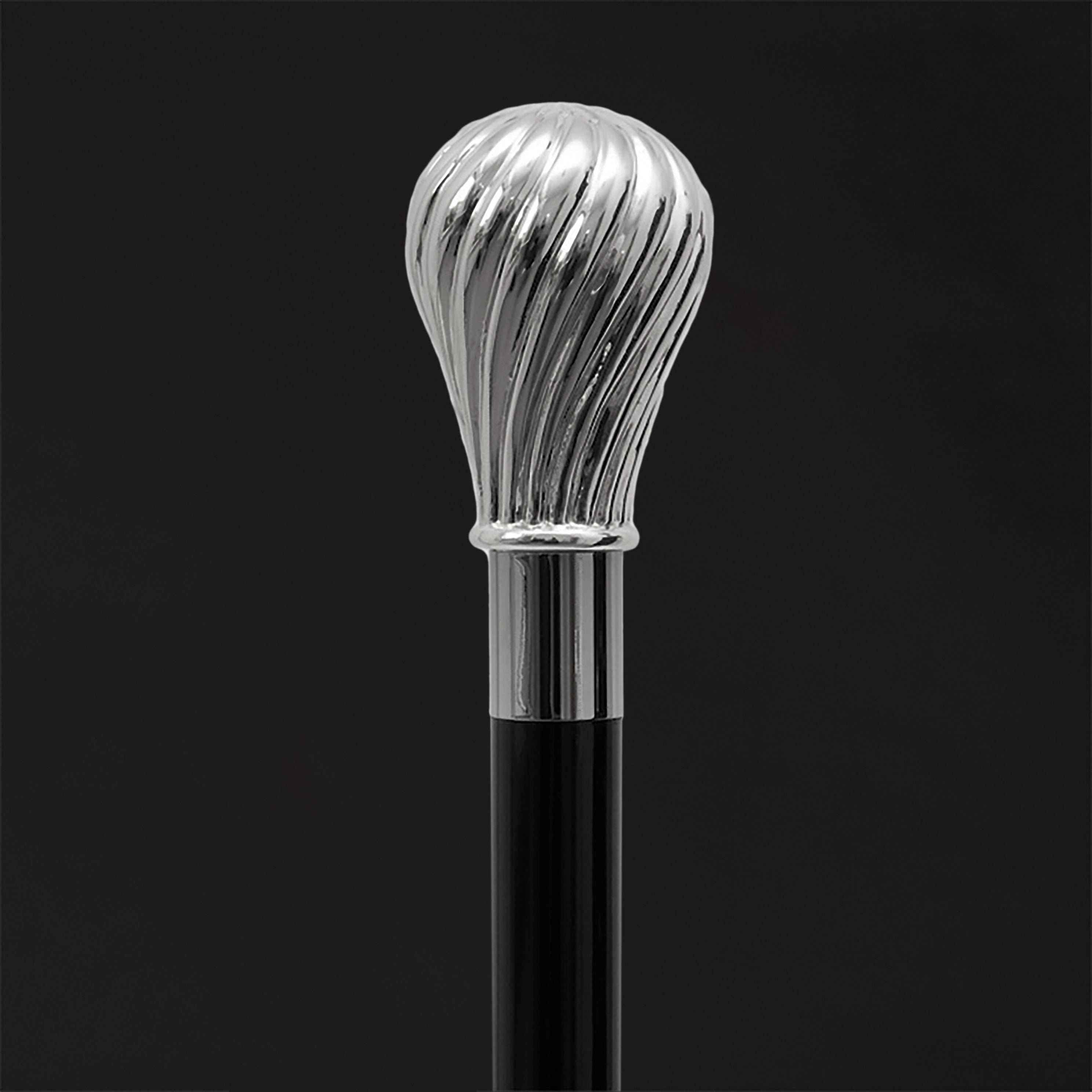 Classic Knob Silver Walking Cane, Fancy Dress Walking Cane ART
