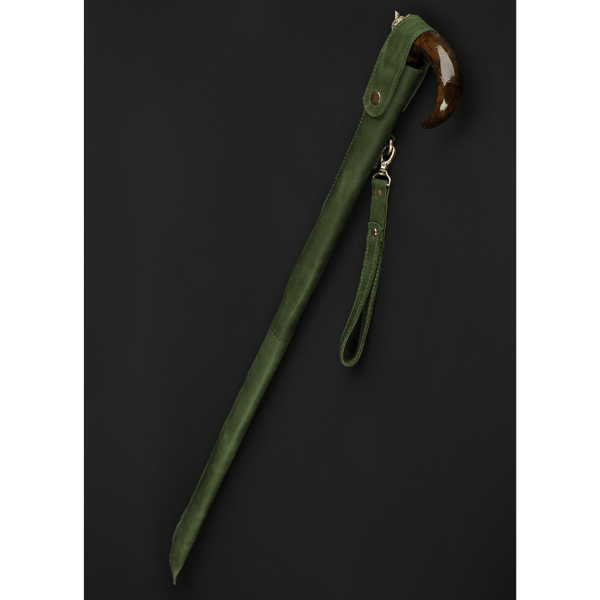 Bag for Walking Stick Storage, Walking Cane Case Leather - Cane Holder ...