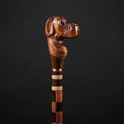 Bulldog Walking Cane, Walking Stick Dog Head