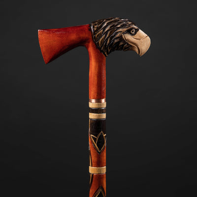 Carved Eagle Head Walking Stick