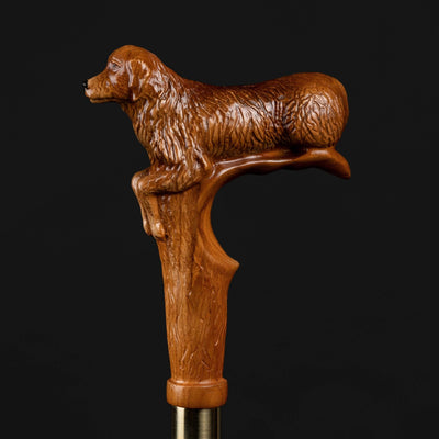 Comfort Grip Golden Retriever Walking Cane, Ergonomic Walking Stick
