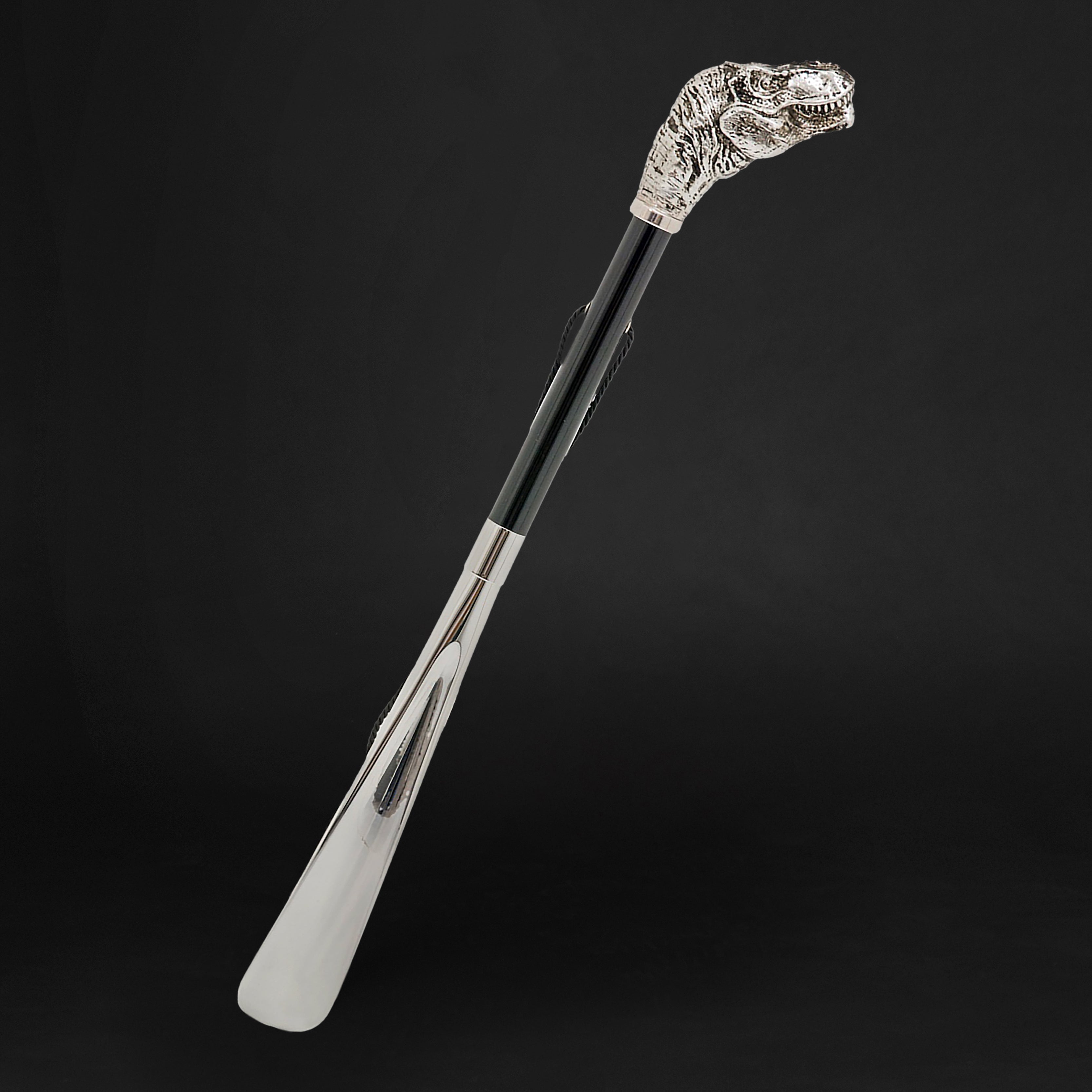 Unveiling Elegance Design Shoehorn Dinosaur Modern Handle ART WALKING STICKS