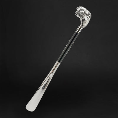 Silver ram shoehorn collectible