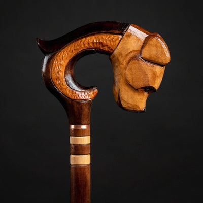Dog Head Walking Cane, Unique Animal Walking Canes - King Of Canes
