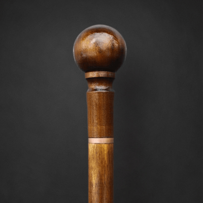 Elegant Walking Cane Hand Carved - Natural Wood Handmade