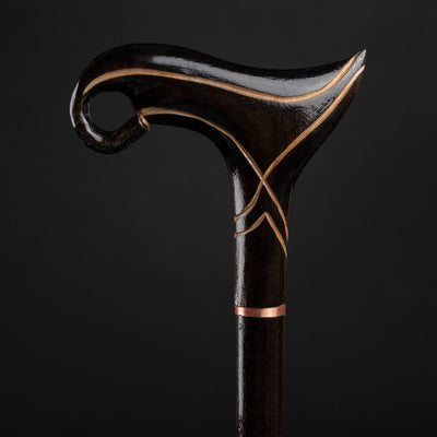 Fashionable Wooden Walking Cane - Carved Wooden Walking Stick
