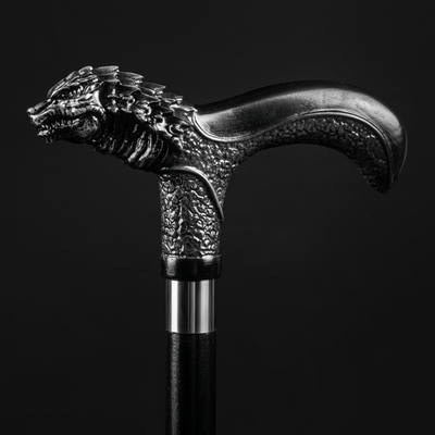 Godzilla Walking Cane, Handmade Natural Wood Walking Canes, Steampunk