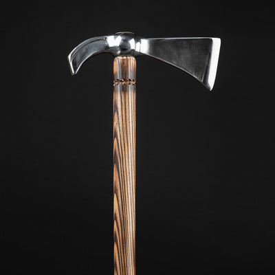 Large Hand Forged Bearded, Walking Stick Fokos Valaska