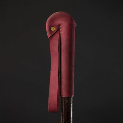 Leather Handle Walking Stick With Wrist Strap