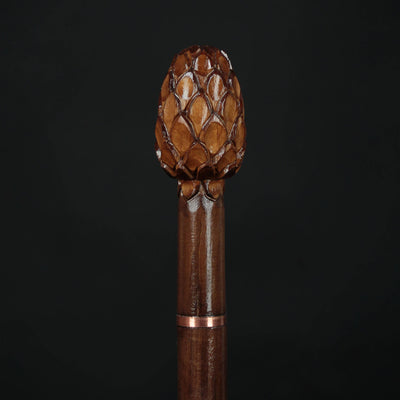 Pine Cone Walking Stick, Carving Pine Cone Walking Cane