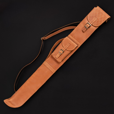 Walking Stick Bag Case Pouch Natural Leather