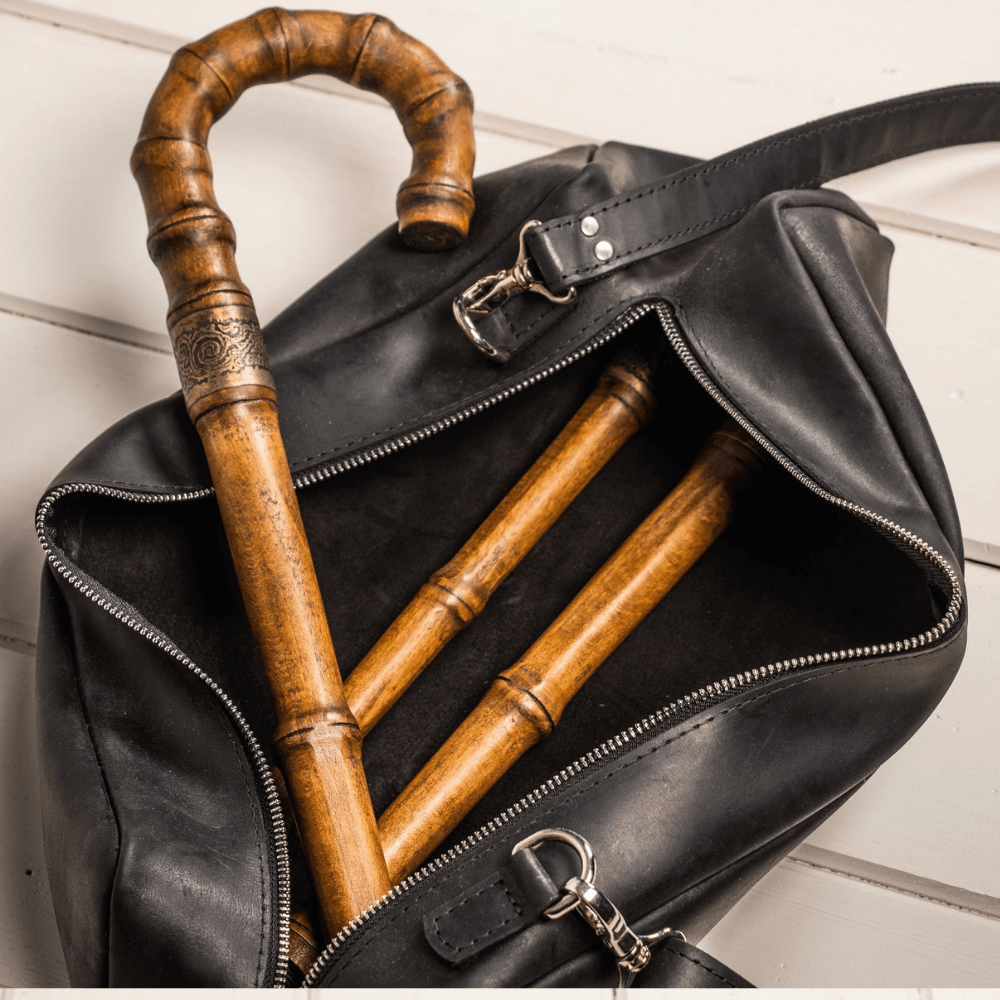 Travel Bag for Walking Stick Storage, Walking Cane Case Leather | ART ...