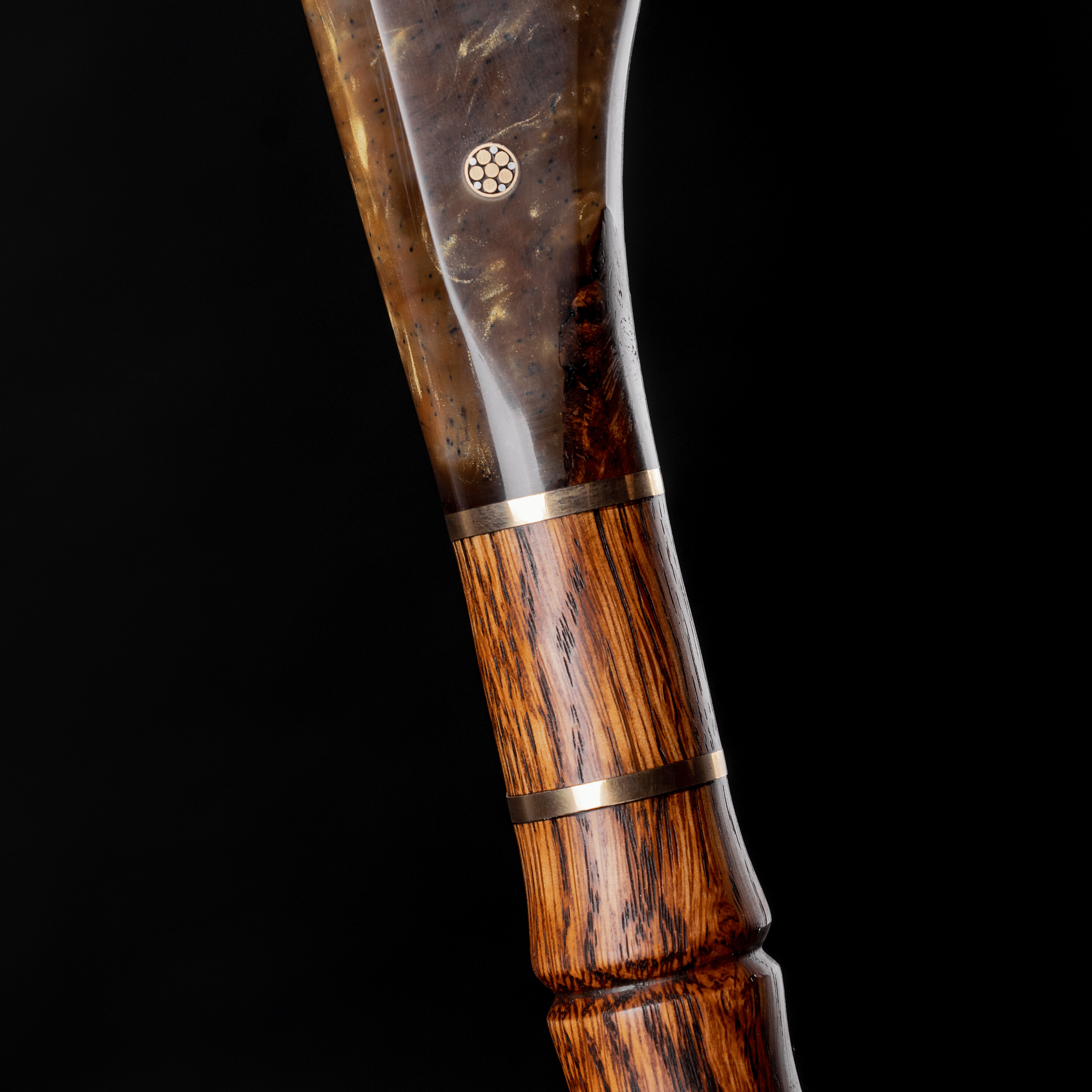 Walking Cane JUPITER with Wrist Strap Cord, Unique Walking Stick Handm