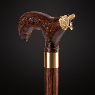 Wooden Walking Cane Bear - Accessory for Men and Women - Fancy Walking Sticks
