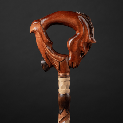 Wooden Walking Stick Horse Designer Canes For Men and Women