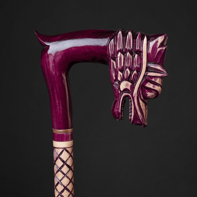 Hand carved Dragon walking stick