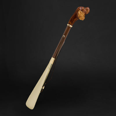Dog Head Handle Shoehorns Metal