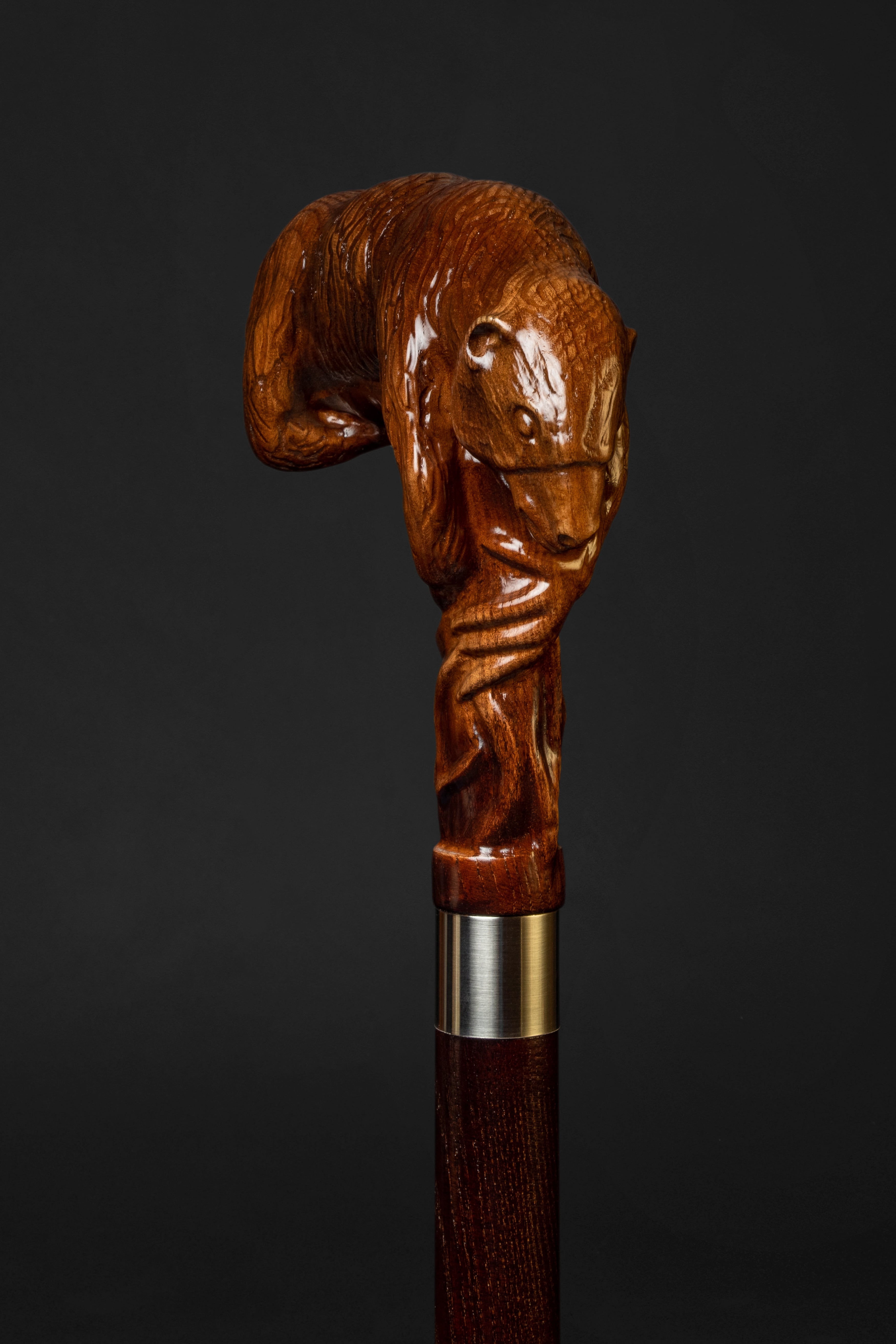 Sloth Cane Ergonomic Handle Giant Sloth Walking Cane, Unusual Cane For Men