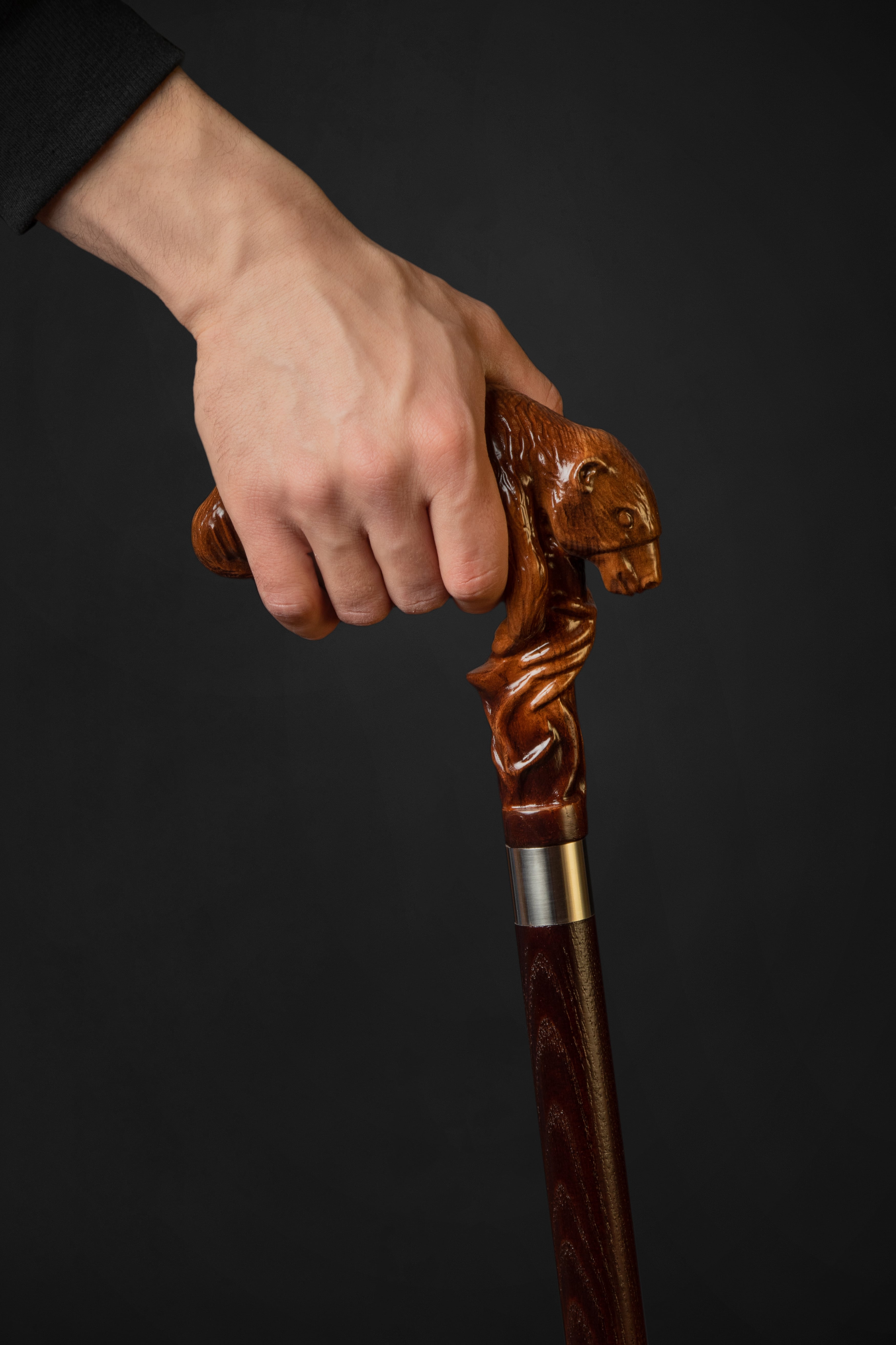 Sloth Cane Ergonomic Handle Giant Sloth Walking Cane, Unusual Cane For Men