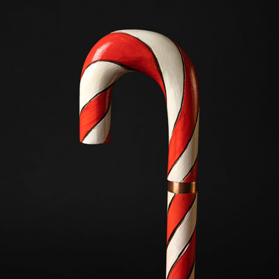 Wooden Candy Walking Cane Christmas