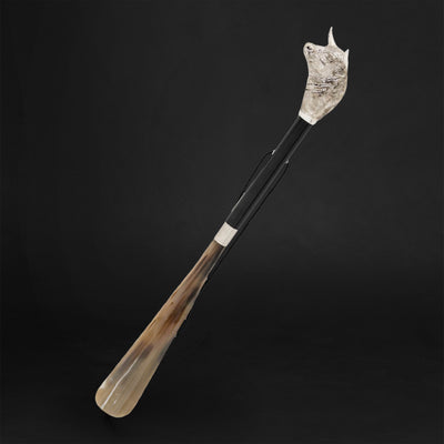 Vintage Silver Bull Shoehorn