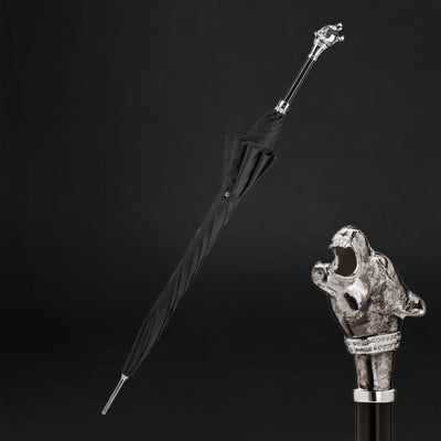 Vintage Silver Panther Umbrella